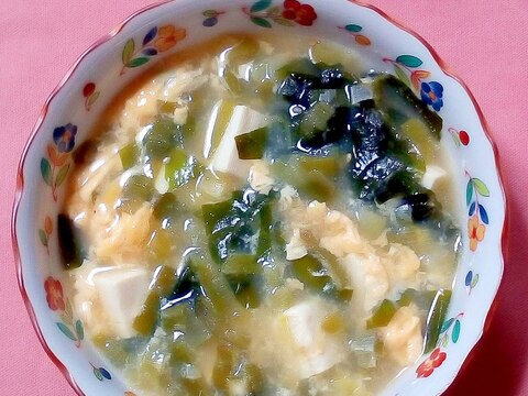 葱と豆腐のスープ